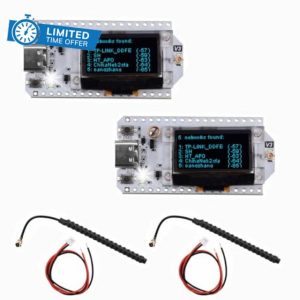 Diymore 2PCS SX1262 LoRa V3 ESP32 LX7 Dual-core 0.96 inch Blue Oled Bluetooth