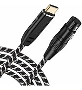 NCGGY USB Microphone Cable, XLR Female to USB Male Mic Link Converter Cable,for Microphones or Re...
