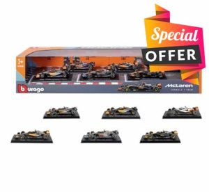 RZHomestore Maisto Bburago 1:43 Scale Highly Detailed Formula One Cars 6 Pack (McLaren)