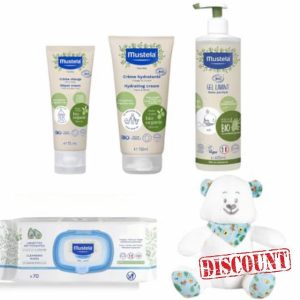 Mustela organic kit - 5 products - Mustela cleansing wipes