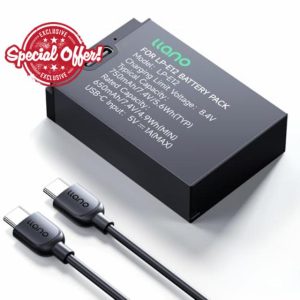 llano LP-E12 Battery Pack (USB-C Input) Compatible with Canon EOS M