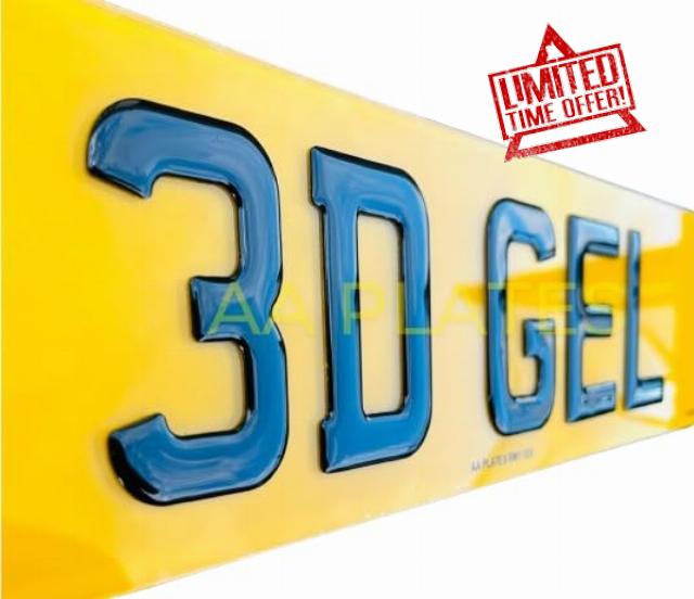 Show Plate 3D GEL Tinted Available – Front & Rear