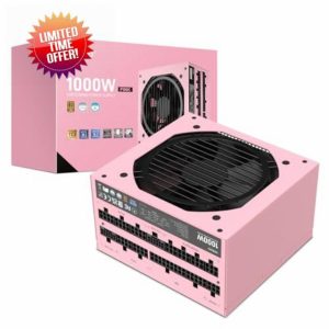 Vetroo 1000W Pink Power Supply ATX 3.0 Ready Dual PCIe 5.0