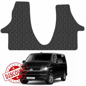5mm Rubber Floor Mats for the VW Transporter T6.1 (2019+) [Only suitable for T6.1 (2019 on) models] - Custom Van Accessory Tailored fit Heavy-Duty