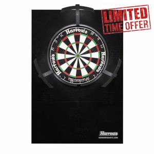 Harrows Dart Board Surround Ring XL I Dartboard Surround 6pcs I Easy Assembly Dart Surround I Wall Protector Extra 6000cm Protection I 140% LARGER than standard surround I Double Side for Long Life