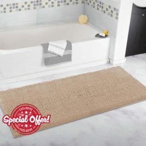 Extra Large Bathroom Rug Long Plush Bath Mat