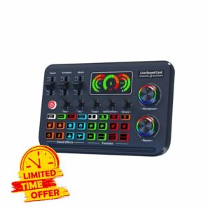 Kleagary External Bluetooth Sound Card Live Sound Card Computer PC Sound Board Sound Mixer Live Mixer Noise Reduction Mixers