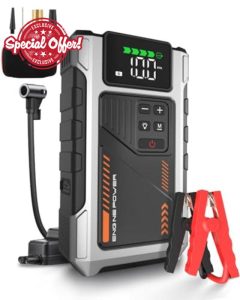 Eigotrav Jump Starter Power Pack with 150 PSI Air Compressor