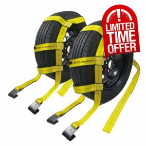 2 Pack Tow Dolly Basket Straps with Flat Hook