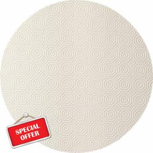 ROUND Table Protector Heat Resistant Felt Cream Grey Beige Brown HEAT RESISTANT (Cream