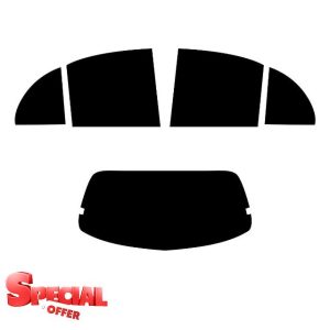 Window-Tint.co.uk Pre Cut Window Tint for Nissan Micra 5-door - 2010 to 2017 - Rear Windows 20% Dark Smoke