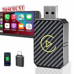 LuckyMoon Wireless CarPlay Adapter for iPhone (iOS 10+) 2025 Upgraded