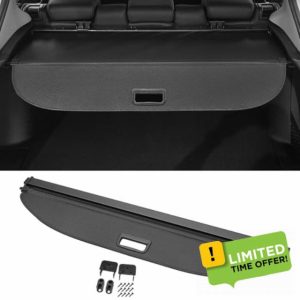 Motoforti Car Trunk Retractable Cargo Cover for Volkswagen Tiguan 2007-2016 Retractable Rear Trunk Parcel Shelf