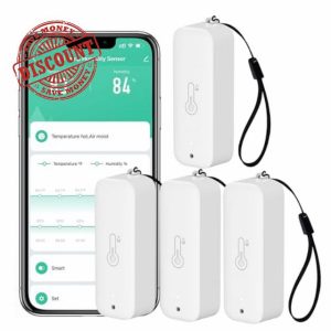 WiFi Hygrometer Thermometer Sensor: Wireless Smart Temperature Humidity Monitor with App Notification Alert