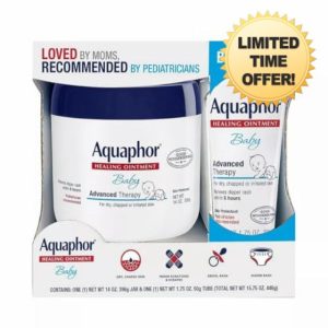 Aquaphor Baby Healing Ointment Bundle – 2 Pack of Eucerin Aquaphor Baby Ointment for Dry
