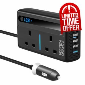 Neulriscn 200W Car Power Inverter