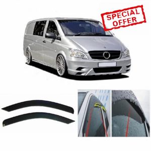 AC WOW 2x Rain Guards Wind Deflectors for Mercedes-Benz Vito Viano V Class W639 2003 2004 2005 2006 2007 2008 2009 2010 2011 2012 2013 2014