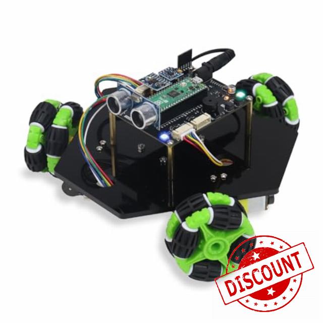 Freenove Omni Wheel Car Kit for Raspberry Pi Pico 2 (Included) (Compatible with Arduino IDE)