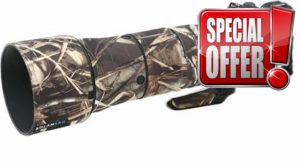 Rolanpro Lens Camouflage Coat for Nikon Z 180-600mm F/5.6-6.3 VR Cover Lens Protective Sleeve Case-#19 Grass