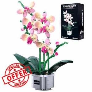 Orchid Flower Building Kit Toy for Adults and Kids
