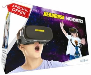 VR Headset + Maths educational games [times tables subtraction…] for kids 5 6 7 8…12 years old [Fun games] VR Maths set [3D glasses] Cool for girls and boys Learning toys