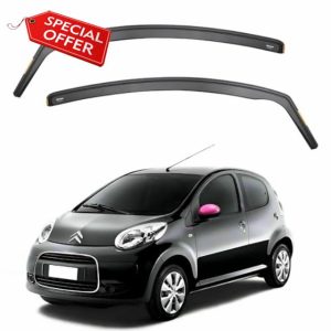 ISPEED Wind Deflectors for CITROEN C1 MK1 2005-2014 5 Door Hatchback 2pc Set - Keep Your Car Ventilated In Rain - Reduce Wind Turbulence - Tinted In-Channel Type