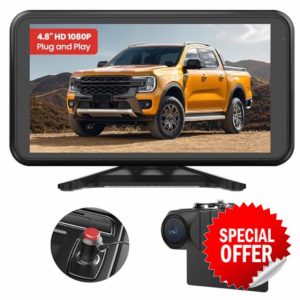 AUTO-VOX Reversing Camera Plug-Play 4.8" 1080P Clear Night Vision Reverse Camera System