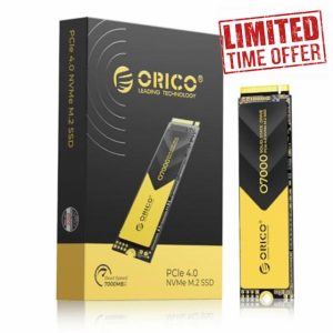 ORICO 512GB NVMe SSD PCIe 4.0- Up to 7000MB/s