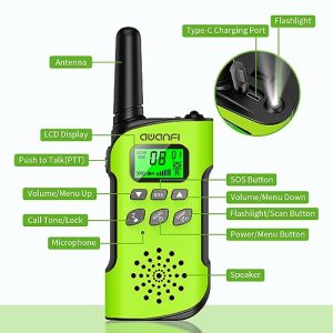 Long Range Walkie-Talkie with Li-Ion Battery