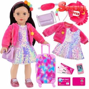 ZITA ELEMENT 18 Inch American Doll Clothes and Accessories