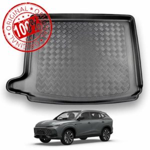Nomad Boot Liner Compatible With MG HS 2023+ Floor Mat Tailored Fit Car [Upper Boot] Protector Guard Tray Black Custom Fitted Accessory - Dog Friendly & Waterproof with Raised Edges