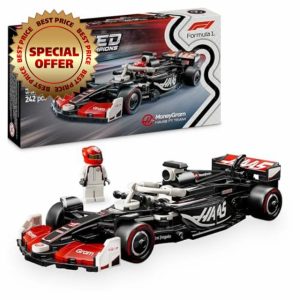 LEGO Speed Champions MoneyGram Haas F1 Team VF-24 Race Car Toy with a Collectible Formula 1 Driver Minifigure - Model Kits for 10+ Year Old Boys & Girls or Adult Motorsport Fans 7725