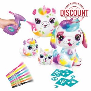 Airbrush Plush Family Pack with 4 Plush Toys
