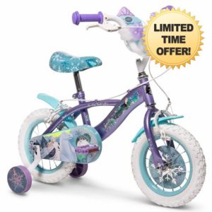 Huffy Disney Frozen 12" Kids Bike with Front Doll Carrier