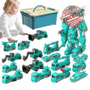 Umiocns Magnetic Transform Engineering Car Toy