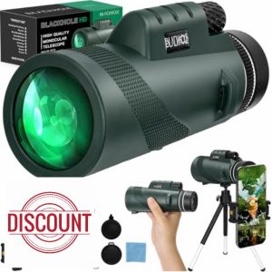 Black hole 10X42 HD Monocular Telescope High Power