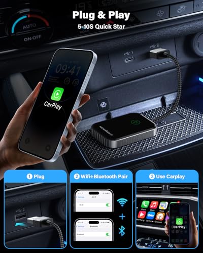 2024 Upgrade Plug & Play Car Play Adapter for Apple