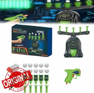 Glow-in-the-Dark Shooting Target Practice Kids Shooting Toy Gun Set