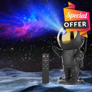 SZPACMATE Astronaut Galaxy Star Projector Starry Night Light