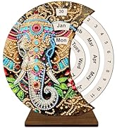 CXINLky DIY Diamond Art Painting Calendar Table Decoration, Diamond Art Rotating Calendar Ornaments Made of A...