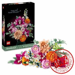LEGO Botanicals Pretty Pink Flower Bouquet Set for Adults