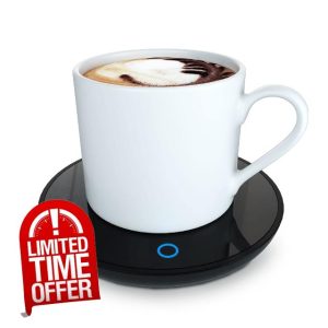 GARMEE Mug Warmer Coffee Warmer - Cup Warmer with 2 Temperature Settings Smart Tea Warmer Portable Beverage Warmer Drink Warmer for Office丨Desk丨Cocoa丨Coffee丨Tea丨Milk丨Hot Drinks