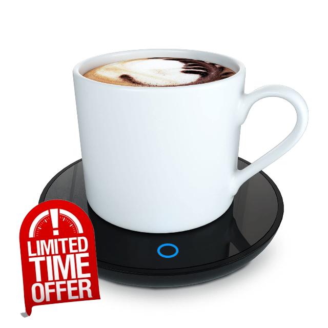 GARMEE Mug Warmer Coffee Warmer - Cup Warmer with 2 Temperature Settings Smart Tea Warmer Portable Beverage Warmer Drink Warmer for Office丨Desk丨Cocoa丨Coffee丨Tea丨Milk丨Hot Drinks