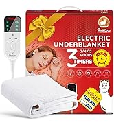 Electric Heating Pad for Back Pain Relief, Neck and Shoulders (60x100cm) Fast-Heat Heated Warmer ...