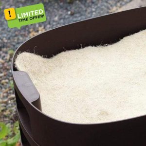 Wiggly Wigglers Moisture Mats for Worm Composter Hemp Mat Fibre Blanket for Composting | Vermicomposting Blankets - Keeps Worms Dark Moist & Warm (Pack of 6)