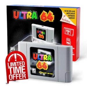 Ultra 64 Flash Cart for N64 + 16 Gb SD Card.