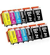 Clywenss 202 XL Ink Cartridges Compatible with Epson 202XL 202 XL Multipack for Expression Premiu...
