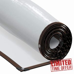 idaXL Clear Tarpaulin with Eyelets 2x8 m/PE Sheet - Durable