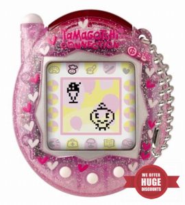 TAMAGOTCHI Bandai Connection Digital Pet Pink Glitter Shell Virtual Pet Electronic Toy With Infra-Red Connection For Shared Fun | Kids Toys For Girls And Boys Are Great Japanese Gifts