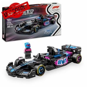 LEGO Speed Champions BWT Alpine F1 Team A524 Race Car Toy with a Collectible Formula 1 Driver Minifigure - Model Kits for 10+ Year Old Boys & Girls or Adult Motorsport Fans 77248